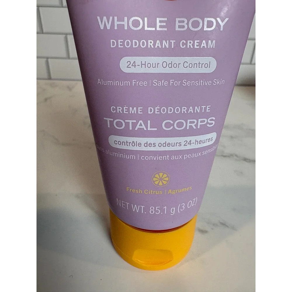 First Aid Beauty FAB Whole Body Deodorant‎ Cream Fresh Citrus 3 oz Aluminum Free